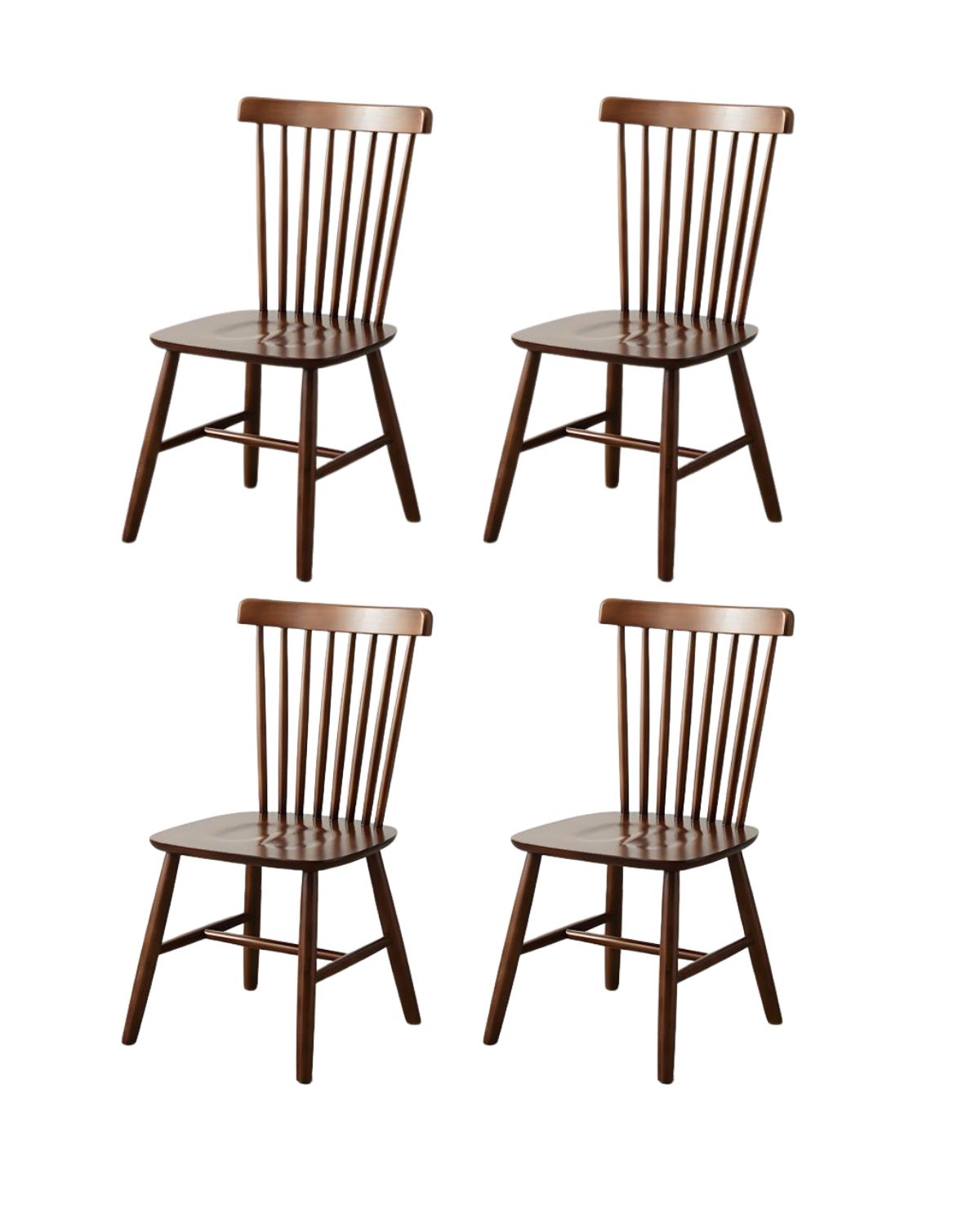 PACK HABITA2 CAFÉ 4 SILLA COMEDOR WINDSOR MADERA - 1