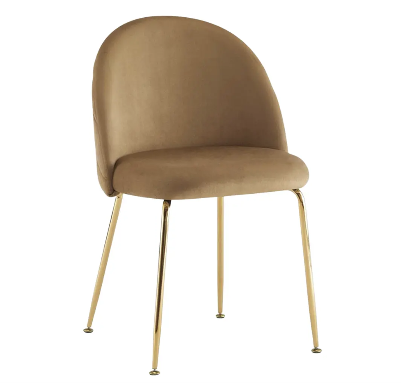 SILLA SITIAL TERCIOPELO GOLD - CAFE - 1