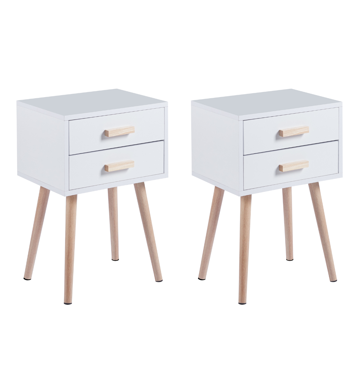 PACK 2 VELADORES O MESAS DE NOCHE EAMES TWIN BLANCO IDEAL PARA UTILIZAR COMO ORGANIZADOR - 1
