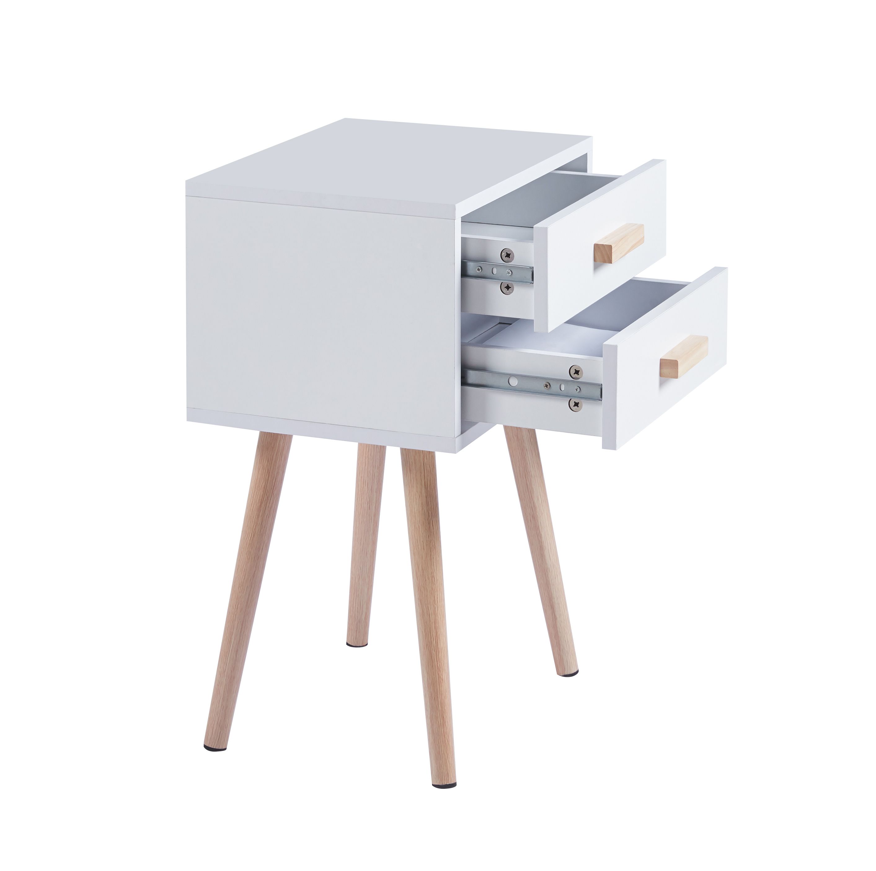 VELADORES O MESAS DE NOCHE EAMES TWIN BLANCO IDEAL PARA UTILIZAR COMO ORGANIZADOR - 5