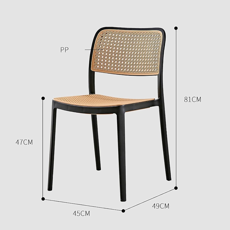 JUEGO DE COMEDOR SILLA URBAN MESA 100CM NEGRO DISEÑO EAMES NEGRO - 4 SILLAS NEGRO - 4
