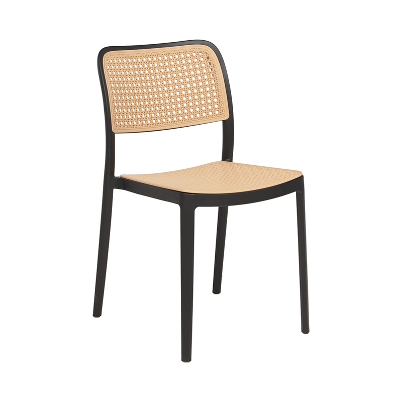 JUEGO DE COMEDOR SILLA URBAN MESA 100CM NEGRO DISEÑO EAMES NEGRO - 4 SILLAS NEGRO - 6
