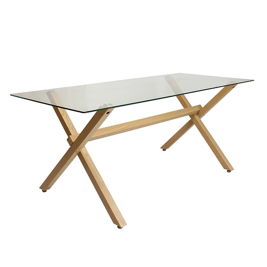 SET DE COMEDOR 4 PUESTOS MESA X 140CM SIMIL MADERA SILLA EAMES - NEGRO - 2