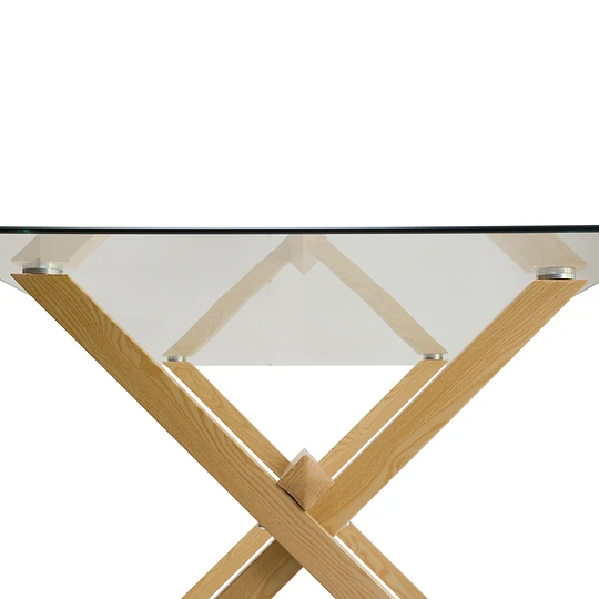 SET DE COMEDOR 4 PUESTOS MESA X 140CM SIMIL MADERA SILLA EAMES - NEGRO - 3