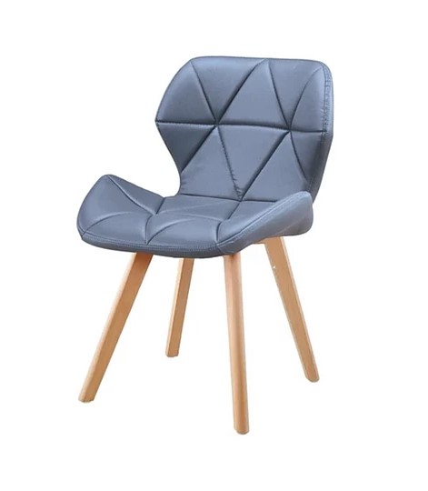PACK 2 SILLAS WORK MARIPOSAS SILLA ALTURA AJUSTABLE CON RUEDAS + SILLA FIJA BASE MADERA - GRIS - 5