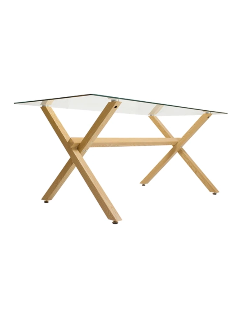 SET DE COMEDOR 6 PUESTOS MESA X 140CM SIMIL MADERA SILLA EAMES - MENTA - 3