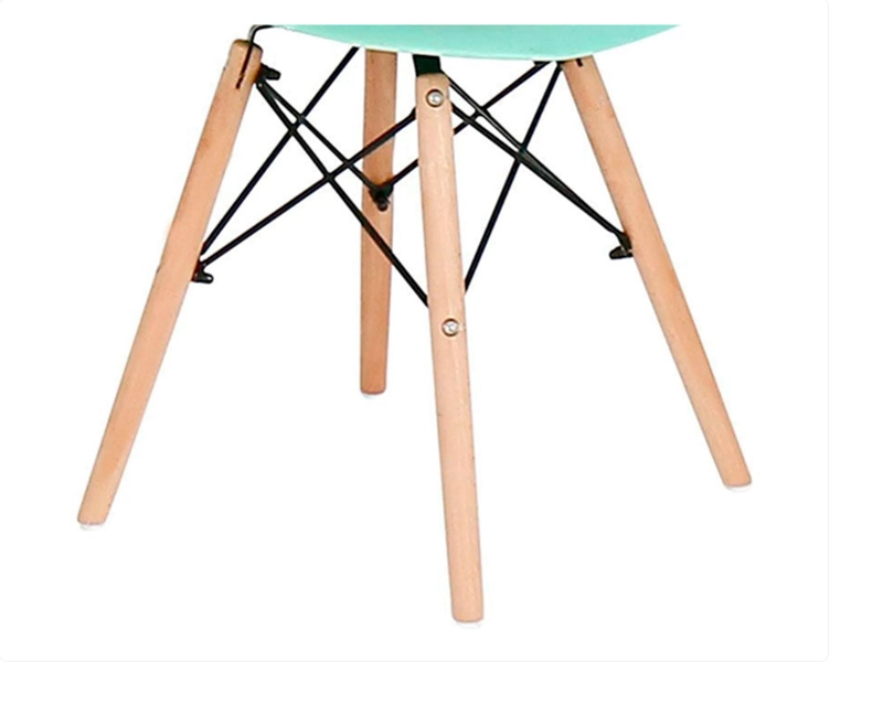 SET DE COMEDOR 6 PUESTOS MESA X 140CM SIMIL MADERA SILLA EAMES - MENTA - 4