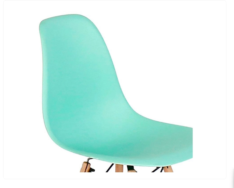 SET DE COMEDOR 6 PUESTOS MESA X 140CM SIMIL MADERA SILLA EAMES - MENTA - 5