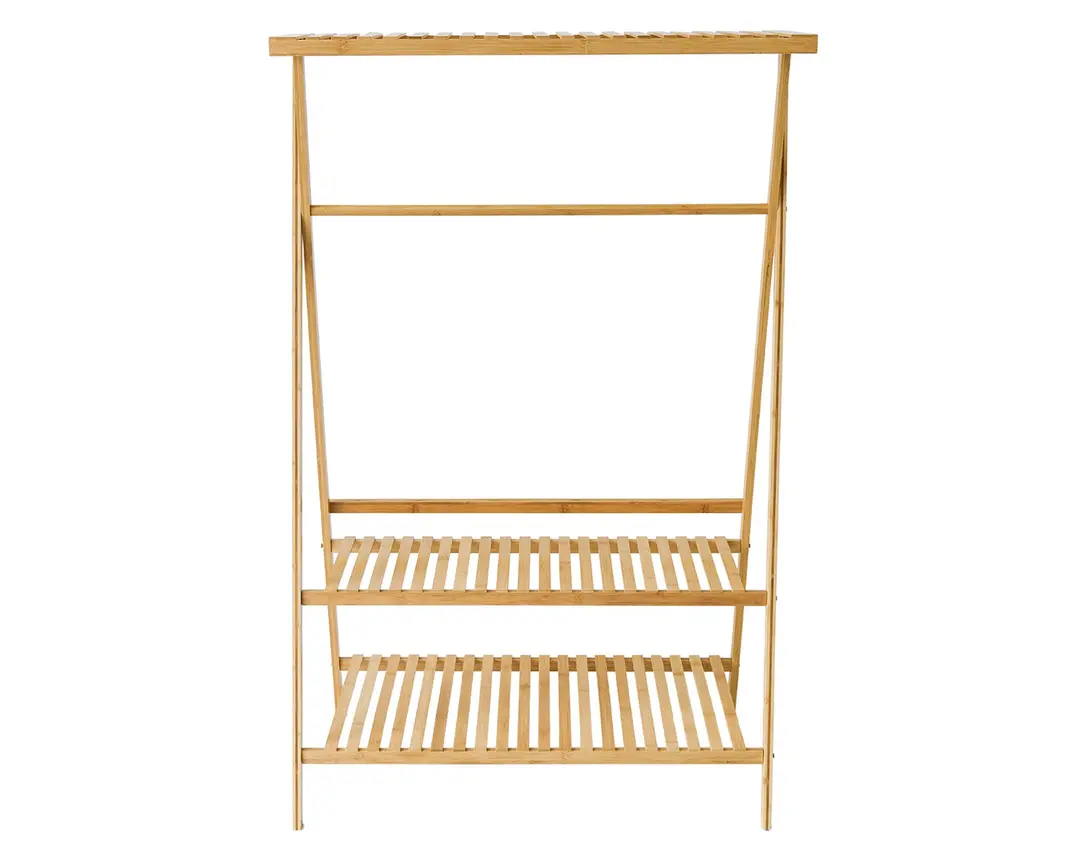 PERCHERO COLGANTE BAMBU 3 NIEVLES ORGANIZADOR DE CLOSET - 6