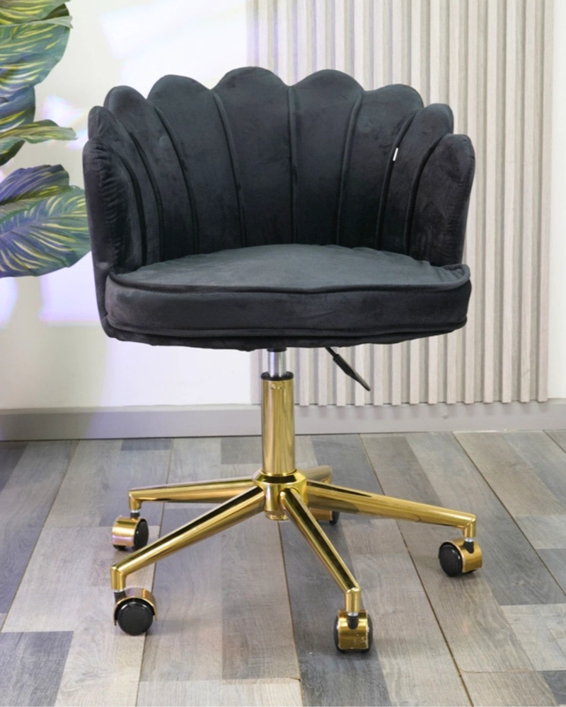 Silla Giratoria Ostra Escritorio Dorado - Negro - 3