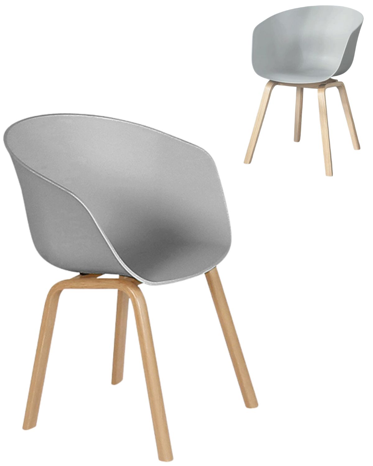PACK 2 SITIAL SERENITY PARA LIVING O TERRAZA POLIPROPILENO - GRIS - 1