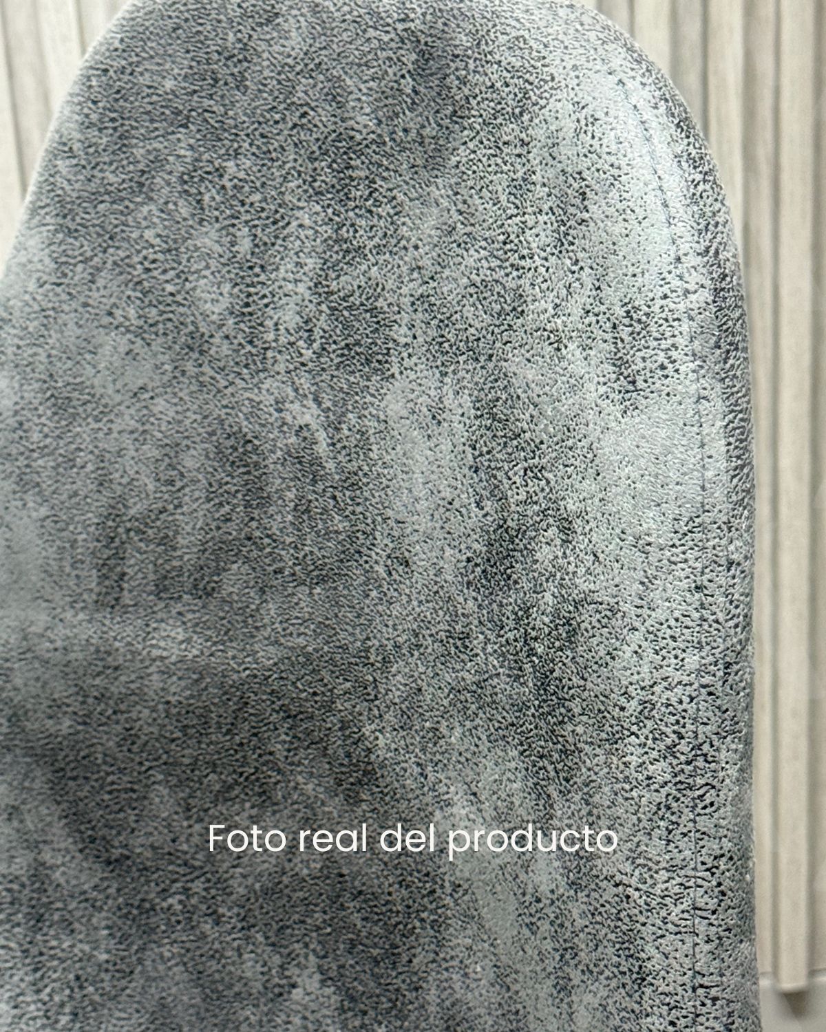 SILLA PARA COMEDOR DE GAMUZA MURCIA DORADA 2 UNIDADES - GRIS - 6