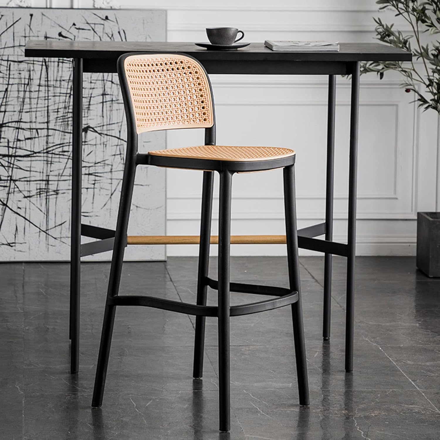 TABURETE PARA BAR 66 CM URBAN - NEGRO - 4