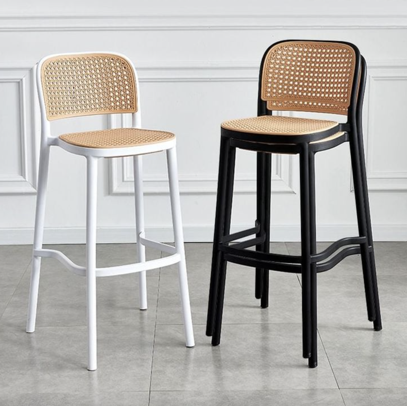 TABURETE PARA BAR 66 CM 2 UNIDADES URBAN - NEGRO - 3