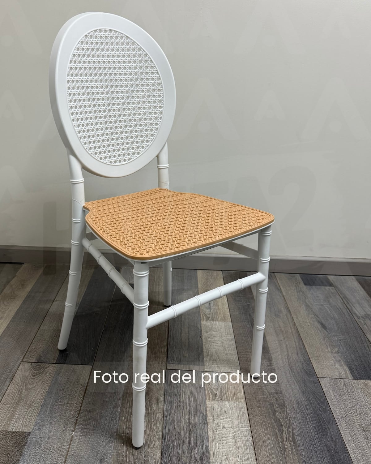 SET 2 SILLAS APILABLES MOODY PARA EXTERIOR O SALAS - BLANCO - 3
