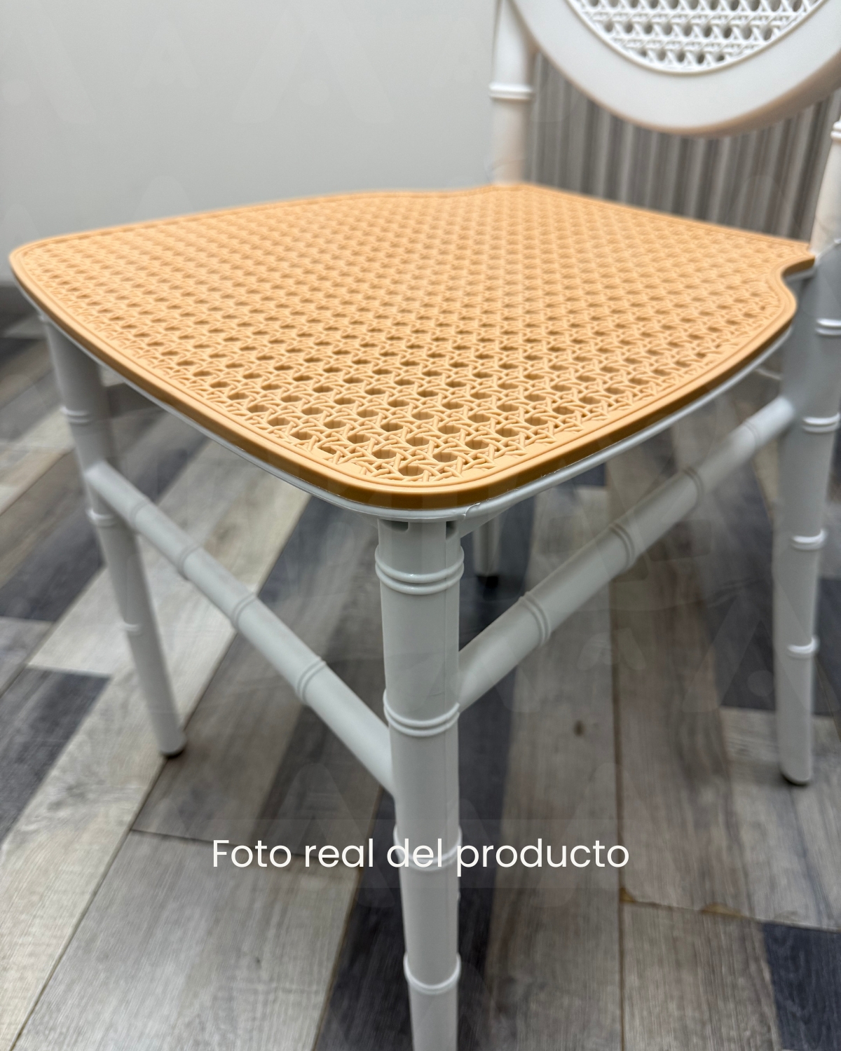 SET 2 SILLAS APILABLES MOODY PARA EXTERIOR O SALAS - BLANCO - 5