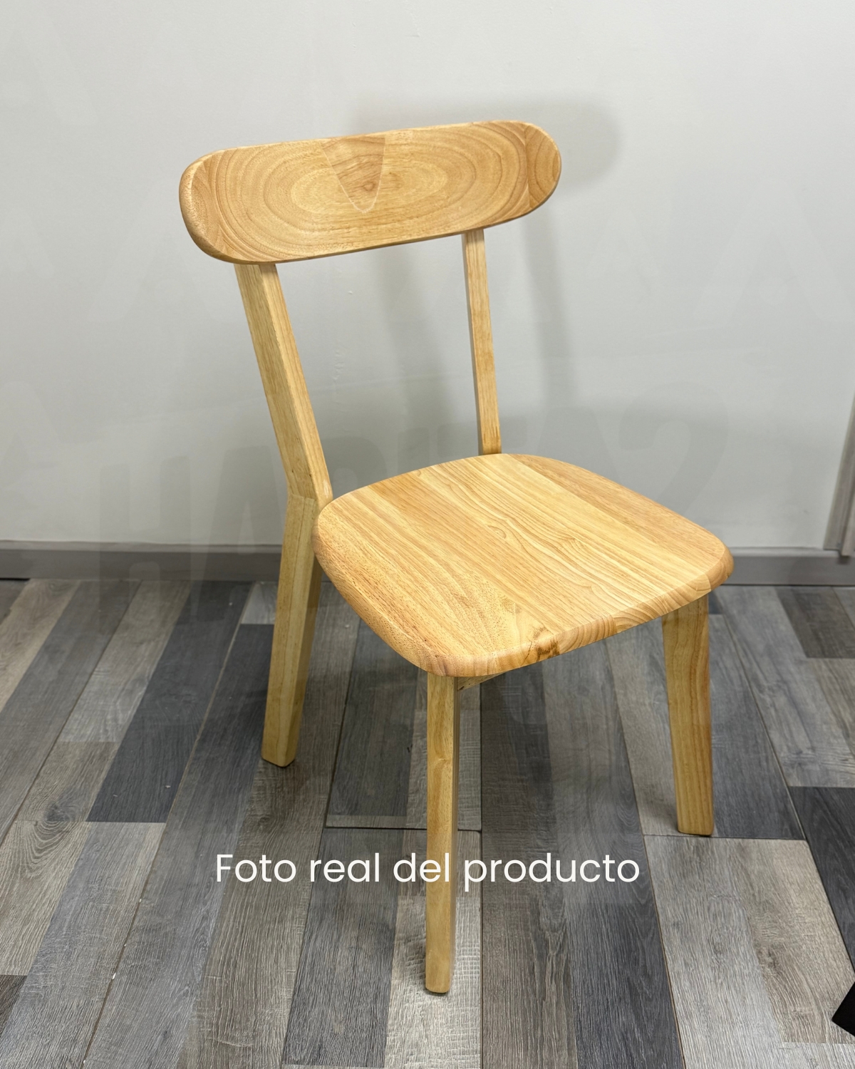 SILLA PARA COMEDOR PHILLIPE DE MADERA MACIZA - NATURAL - 2