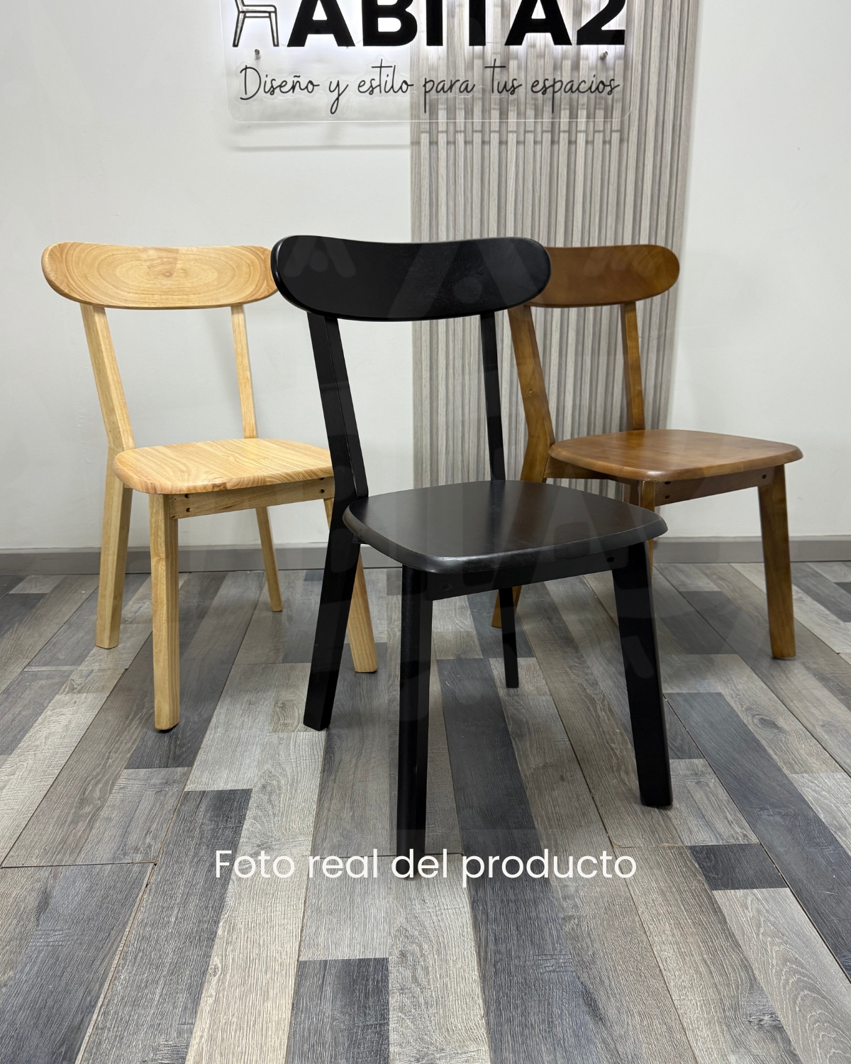 SILLA PARA COMEDOR PHILLIPE DE MADERA MACIZA - NATURAL - 7