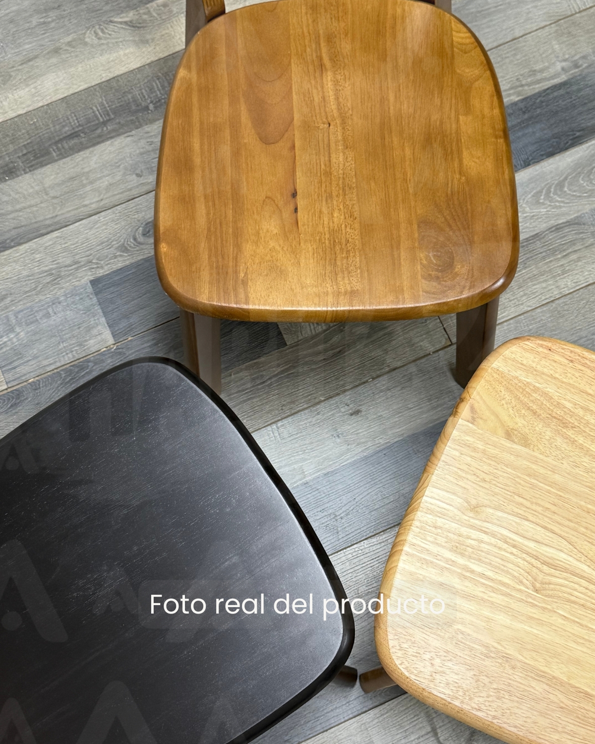 PACK 4 SILLAS PHILLIPE DE MADERA PARA COMEDOR - ARENA - 7