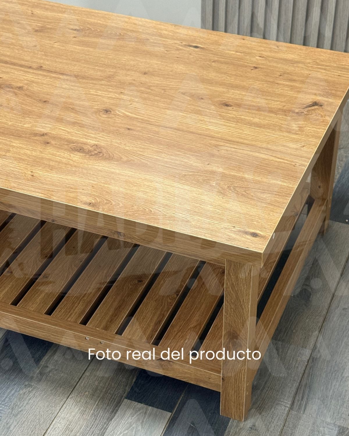 MESA DE CENTRO MODERNA JAPANDI CON REPISA 105X70 CM - 4