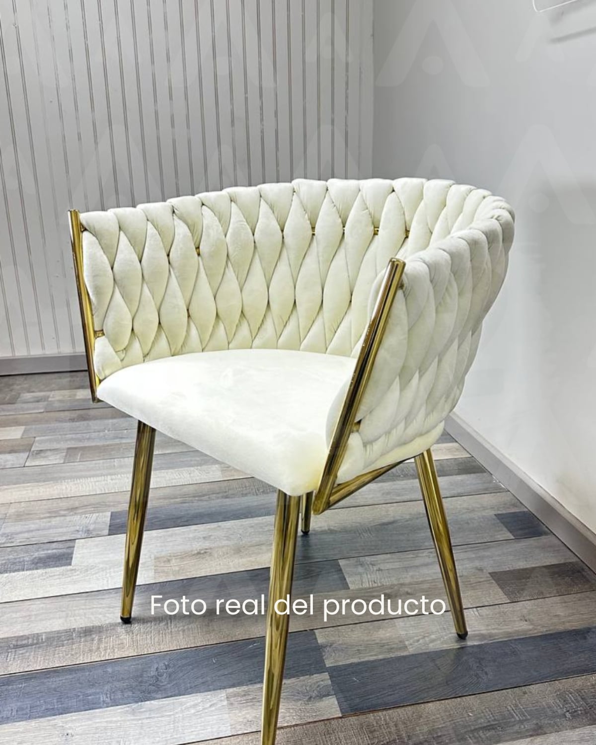 PACK 2 SILLAS SITIALES ELEGANTES QUEEN TERCIOPELO - CRUDO - 4