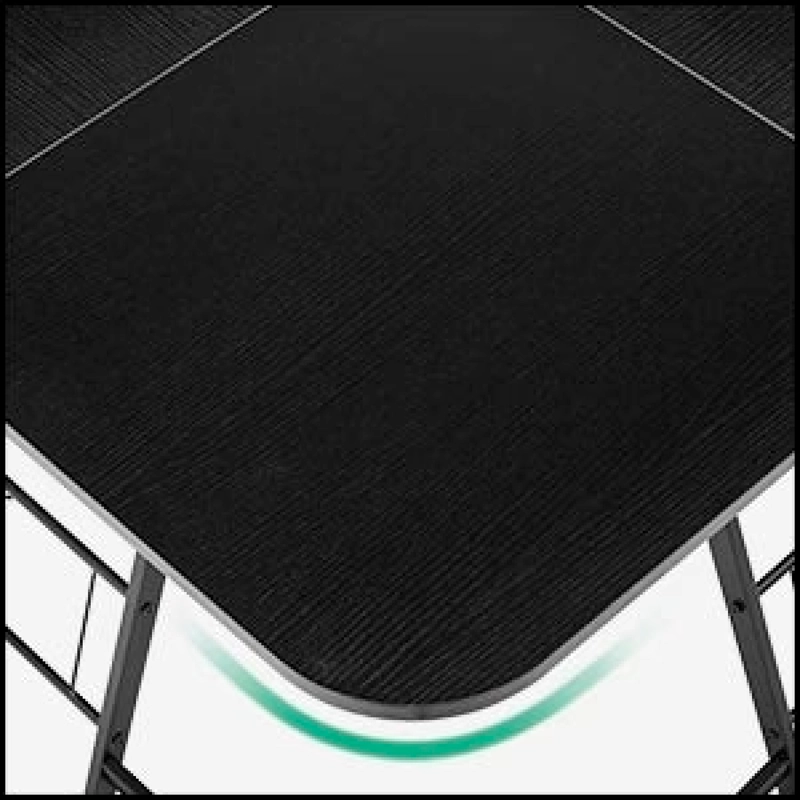 ESCRITORIO ANGULAR EN L GAMER DARK NEGRO 150CM - 4