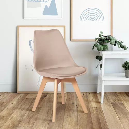 PACK SILLAS TULIP WORK - BEIGE - 3