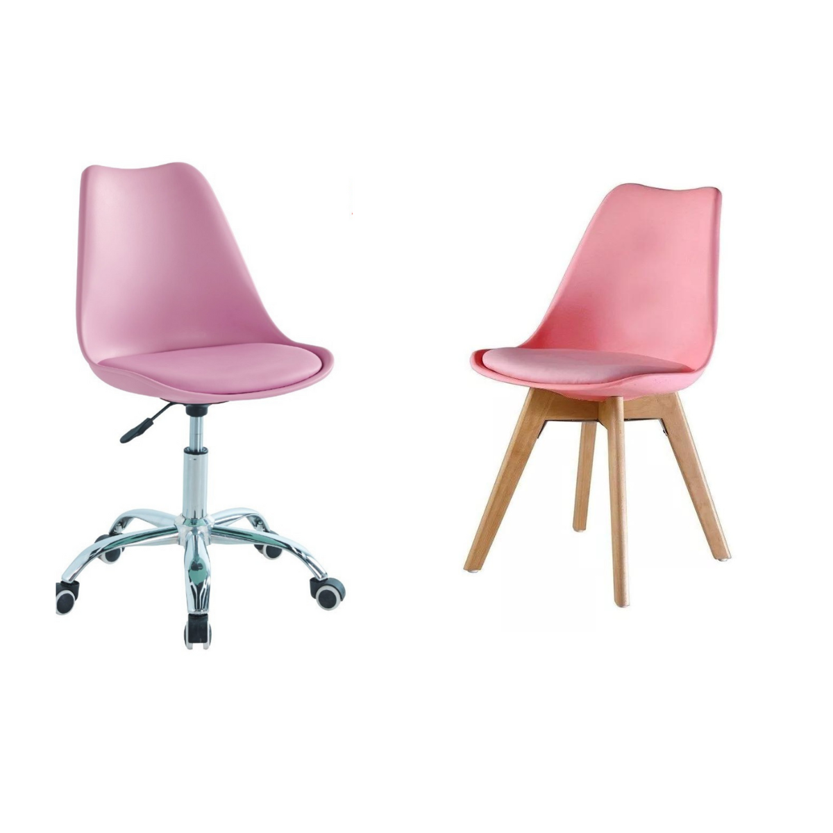 PACK SILLAS TULIP WORK - ROSADO - 1