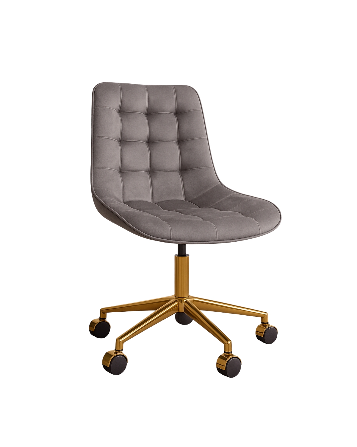SILLA DE ESCRITORIO ROMA GOLD GRIS - 1