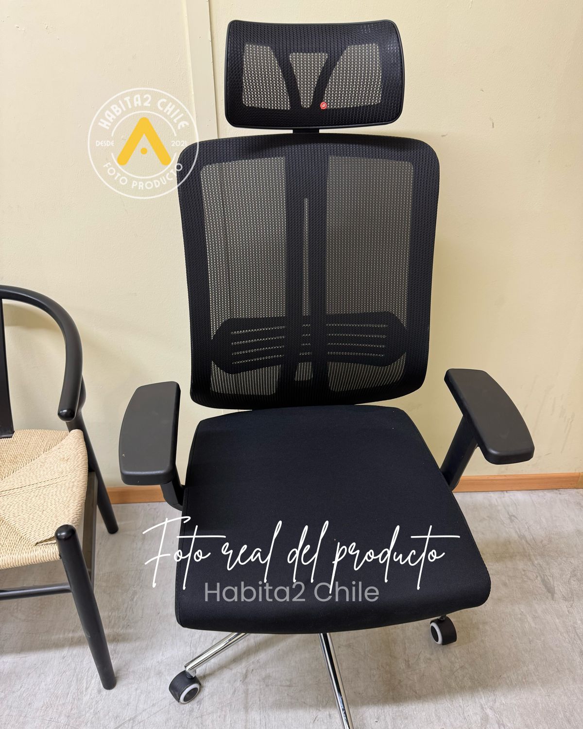 SILLA OFICINA NEGRA ESCRITORIO MESH ERGONOMICA - 5