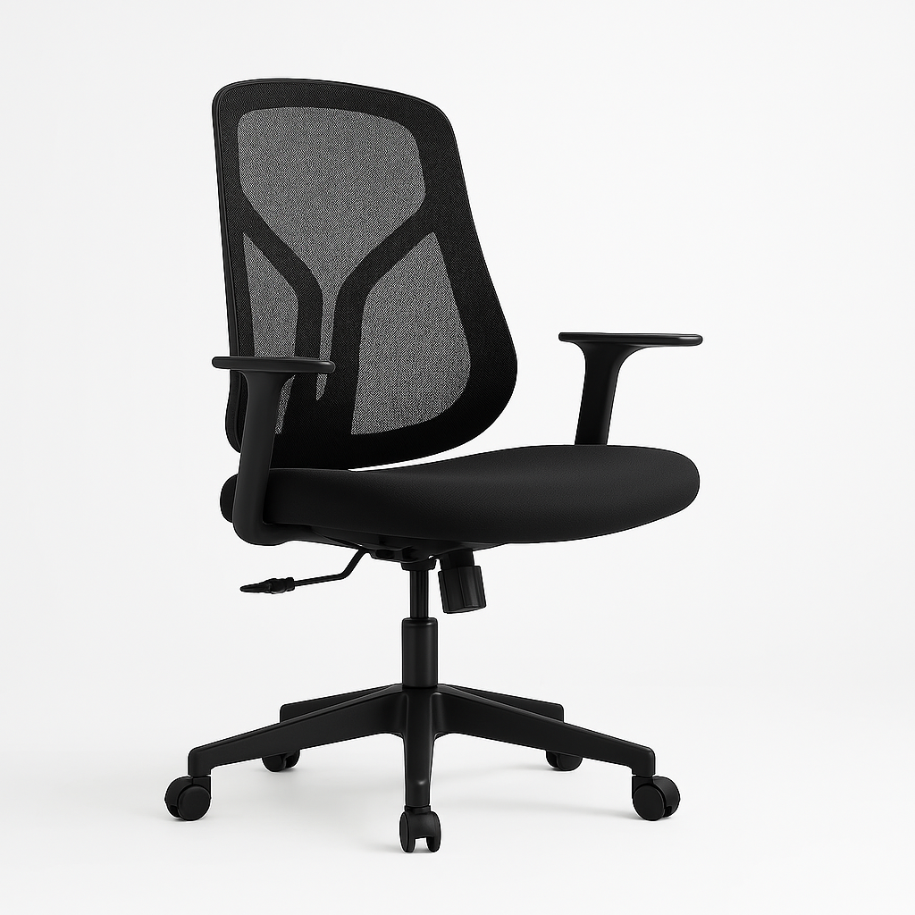 SILLA ERGONOMICA OFICINA NOVA - NEGRO - 1