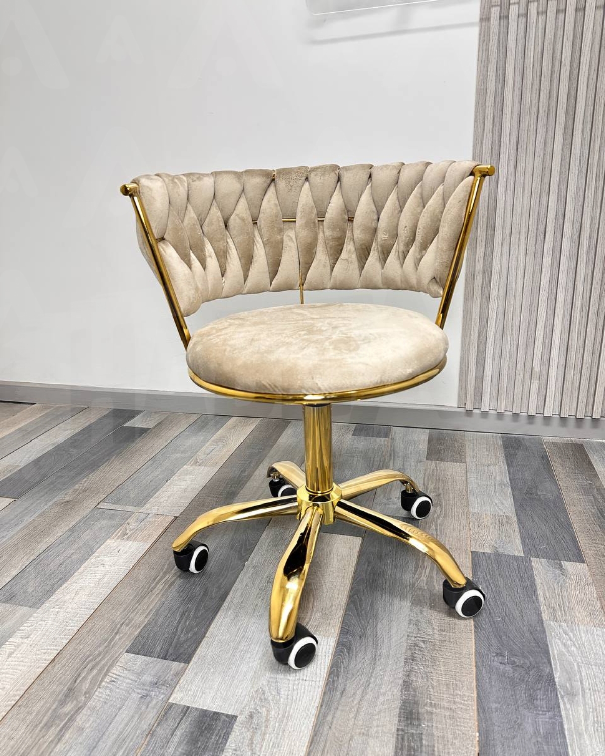 SILLA GIRATORIA QUEEN LITE DE ESCRITORIO - BEIGE - 2