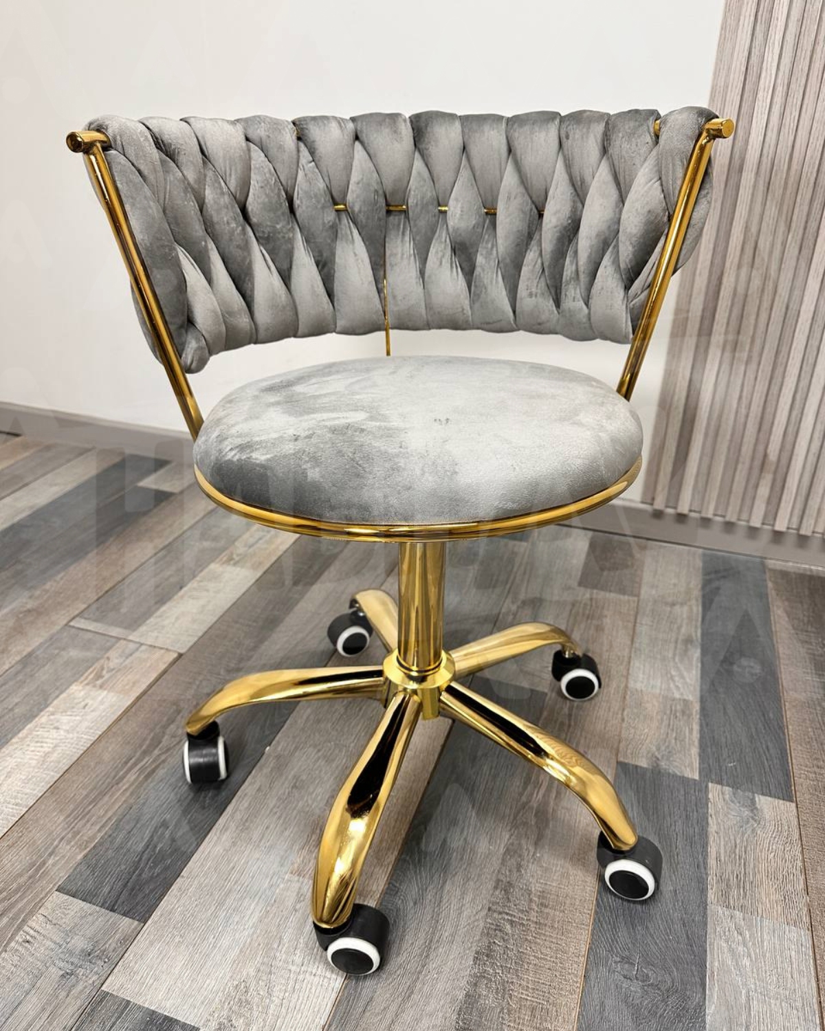 SILLA GIRATORIA QUEEN LITE DE ESCRITORIO - GRIS - 3