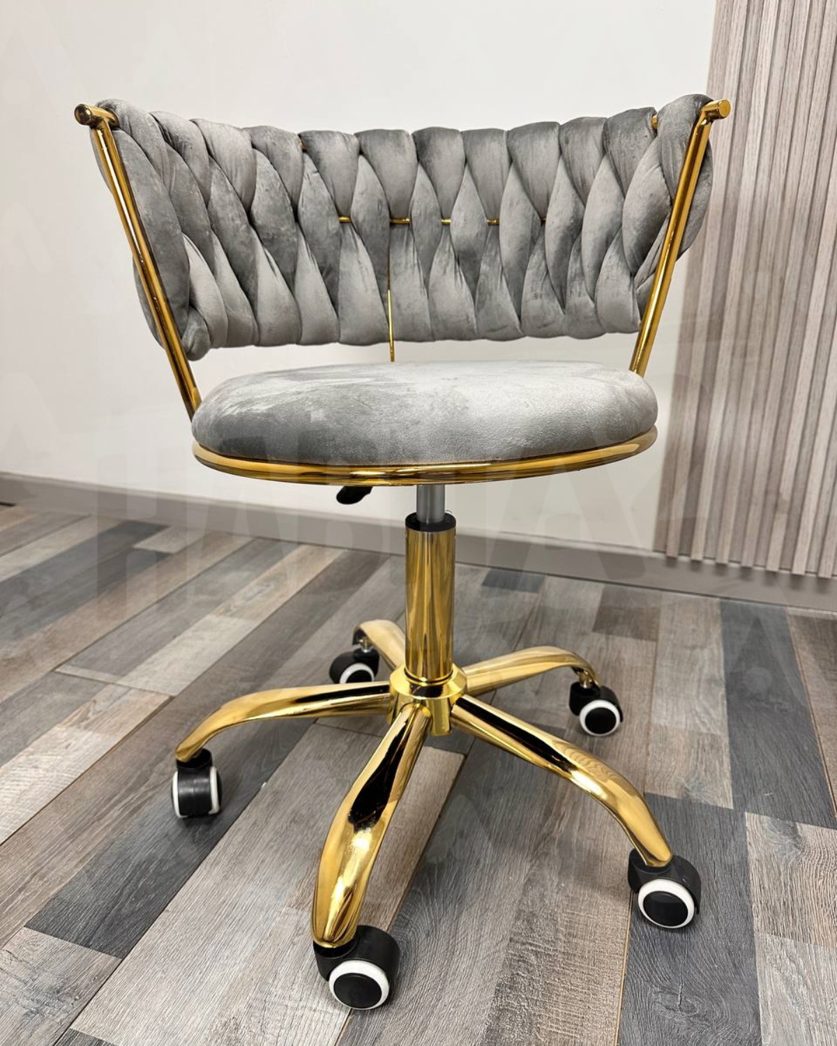SILLA GIRATORIA QUEEN LITE DE ESCRITORIO - GRIS - 4