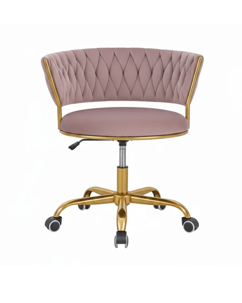 SILLA GIRATORIA QUEEN LITE DE ESCRITORIO - ROSA - 1