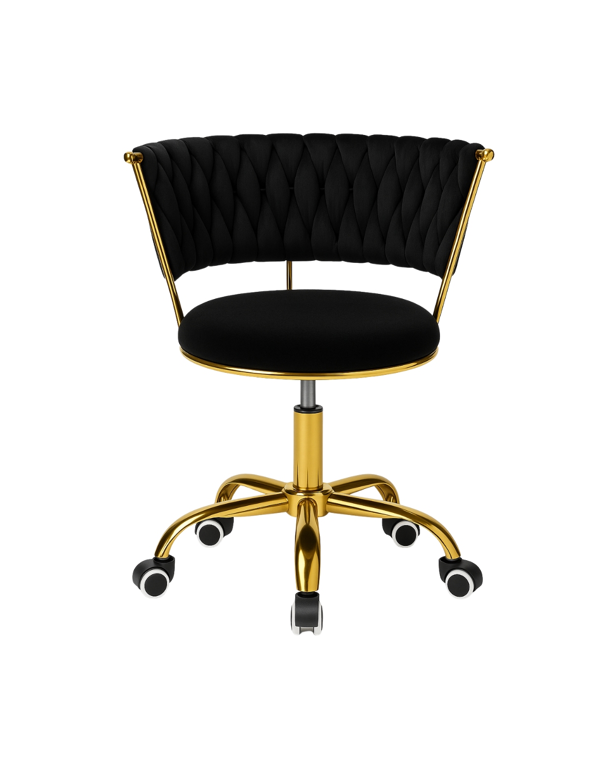 SILLA GIRATORIA QUEEN LITE DE ESCRITORIO - NEGRO - 1