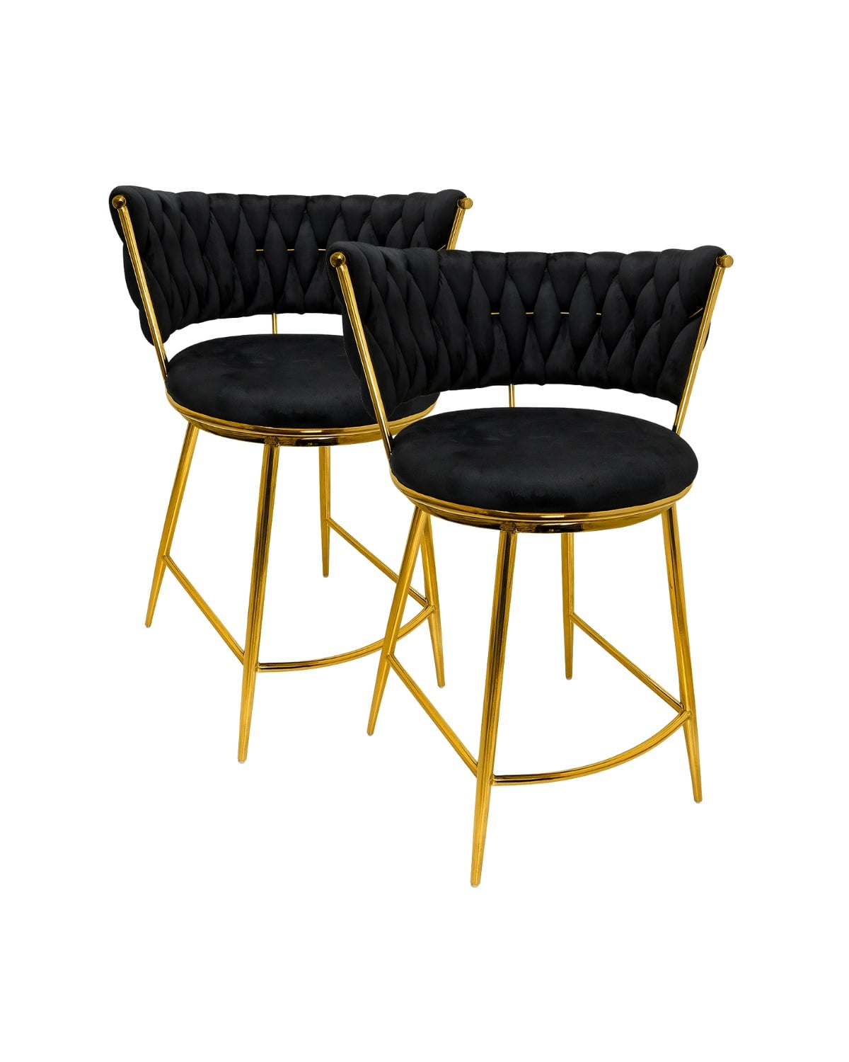 PACK 2 SILLA DE BAR QUEEN 66CM FIJO - NEGRO - 1