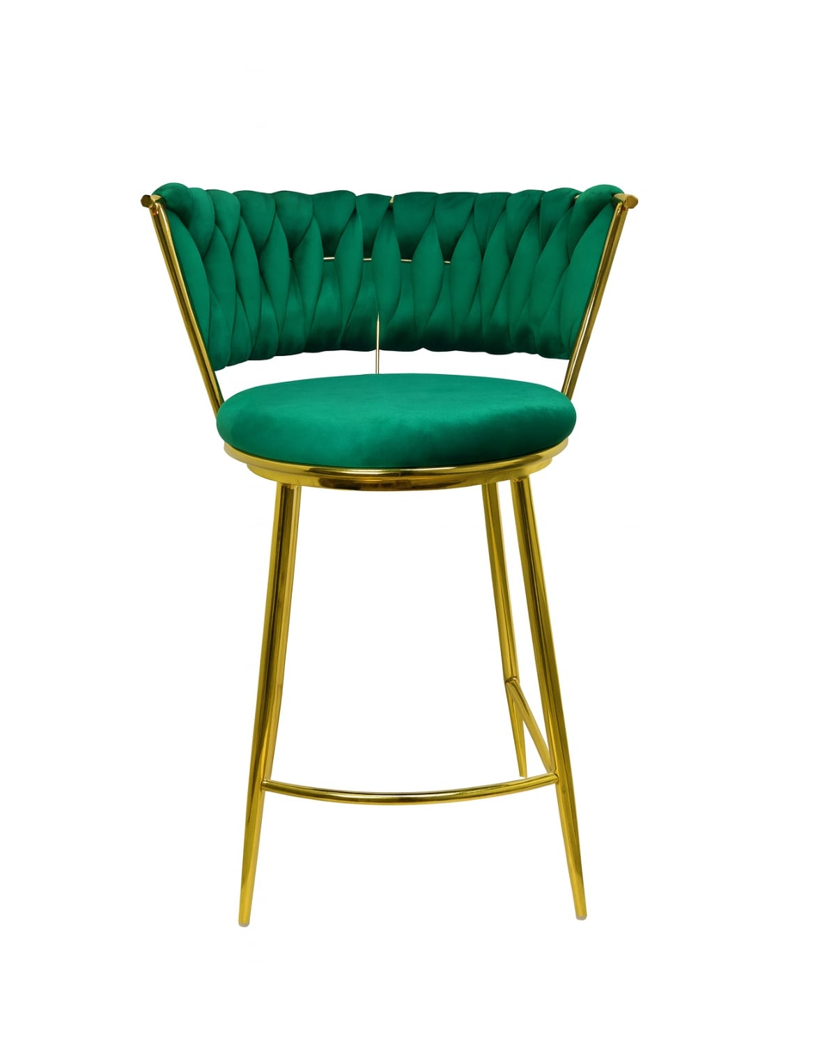 SILLA DE BAR QUEEN 66CM FIJO - VERDE - 1