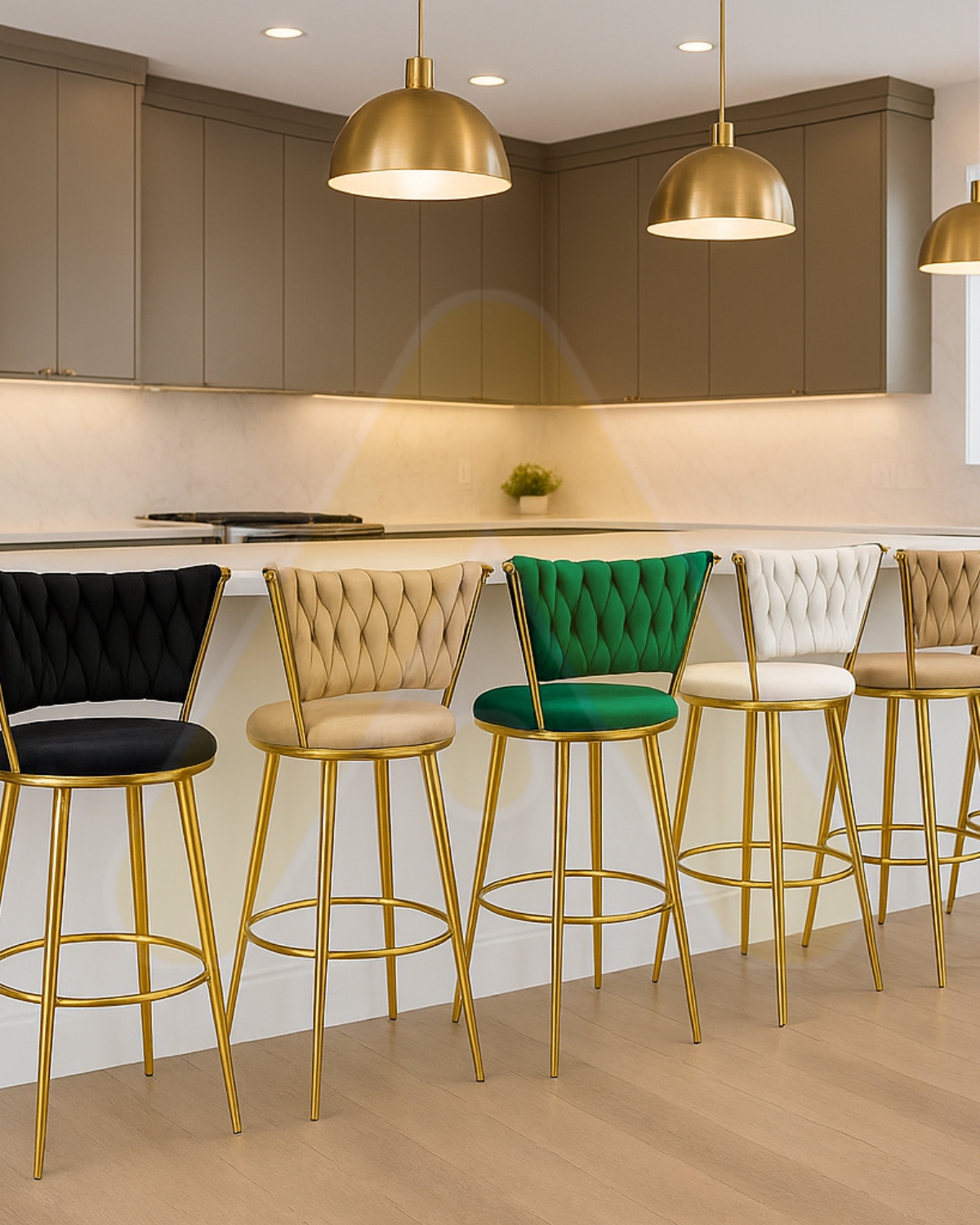 PACK 2 SILLA DE BAR QUEEN 66CM FIJO - VERDE - 4