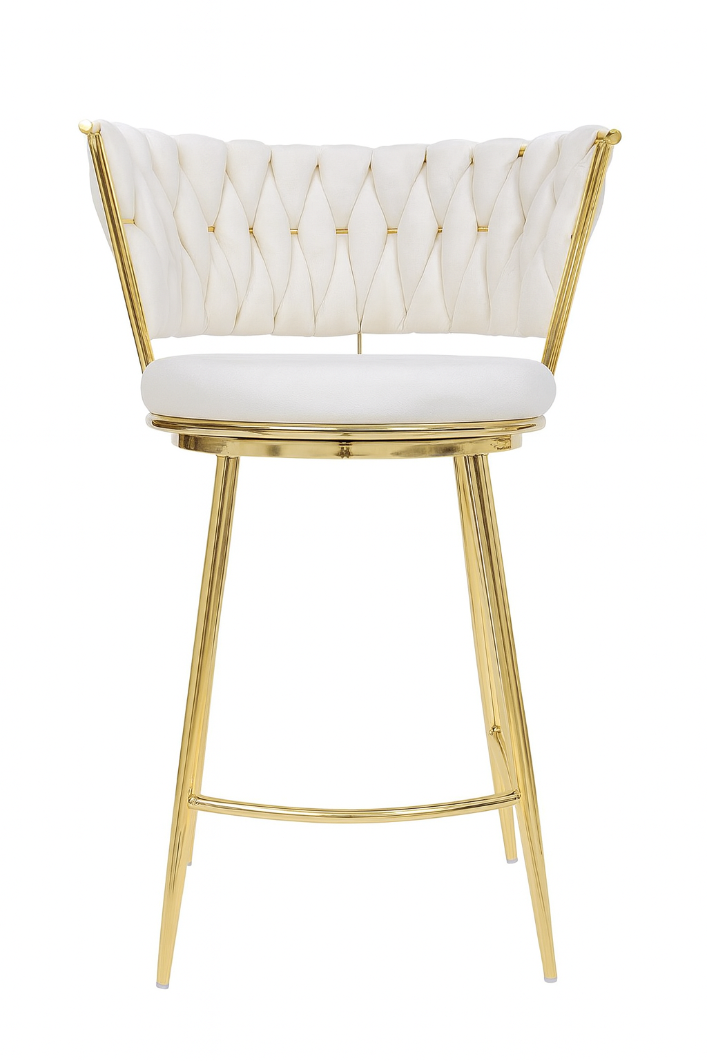 SILLA DE BAR QUEEN 66CM FIJO - BLANC/CRUDO - 1