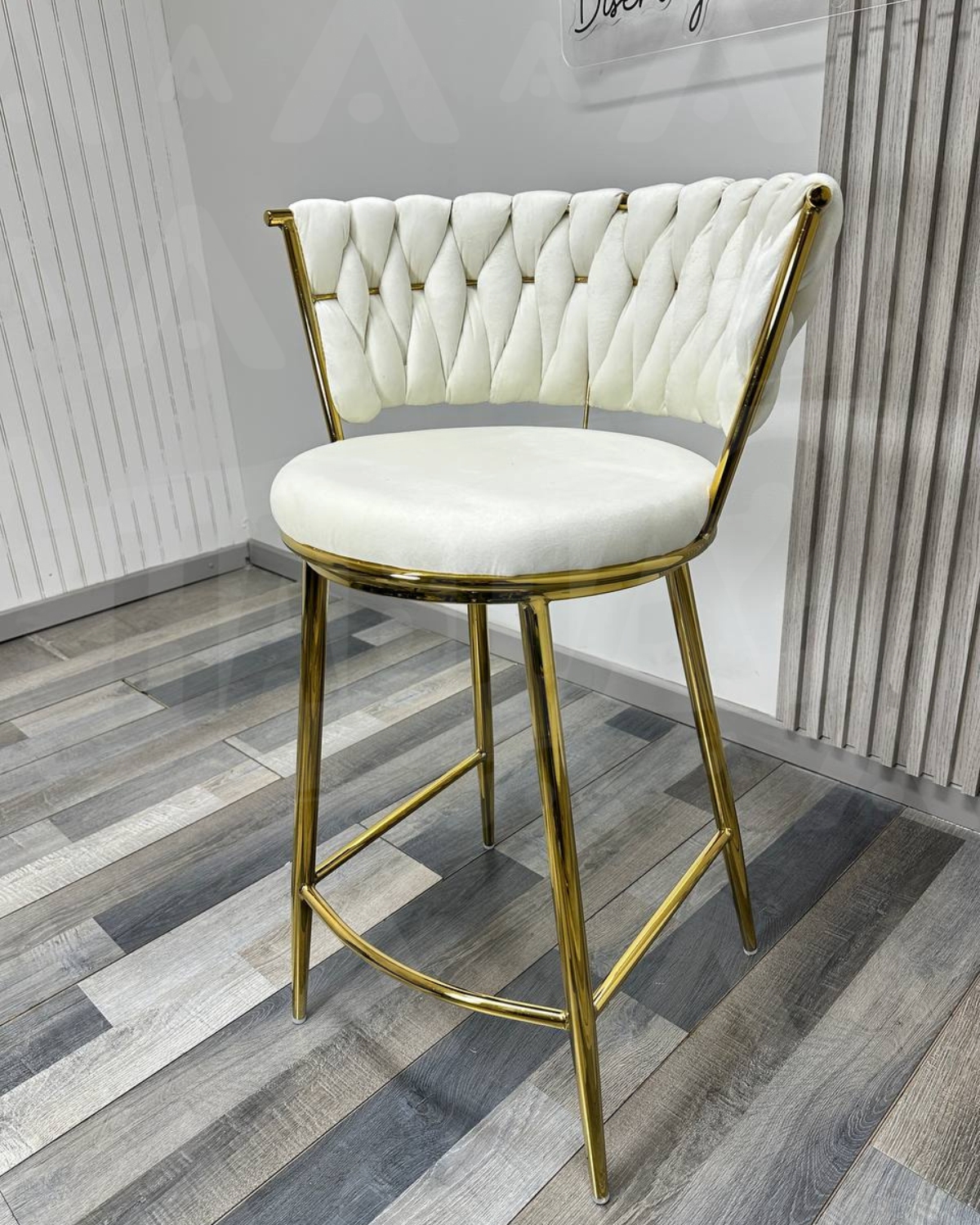 SILLA DE BAR QUEEN 66CM FIJO - BLANC/CRUDO - 2