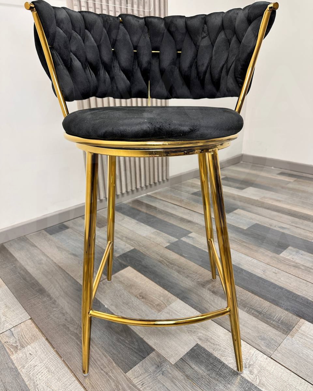 SILLA DE BAR QUEEN 66CM FIJO - NEGRO - 3