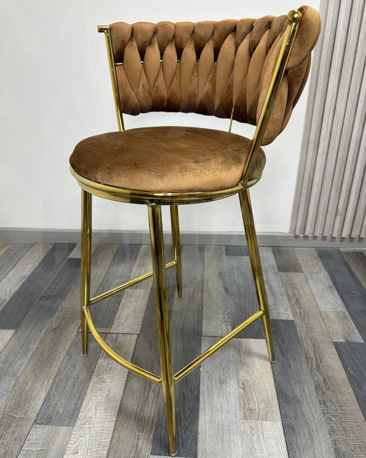 SILLA DE BAR QUEEN 66CM FIJO - MARRON - 2