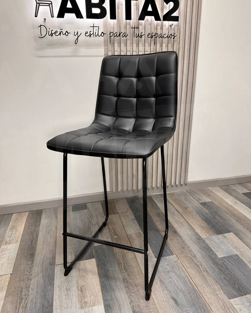 PACK 4 TABURETES PARA BAR 65 CM CUERO BLACKY - 4
