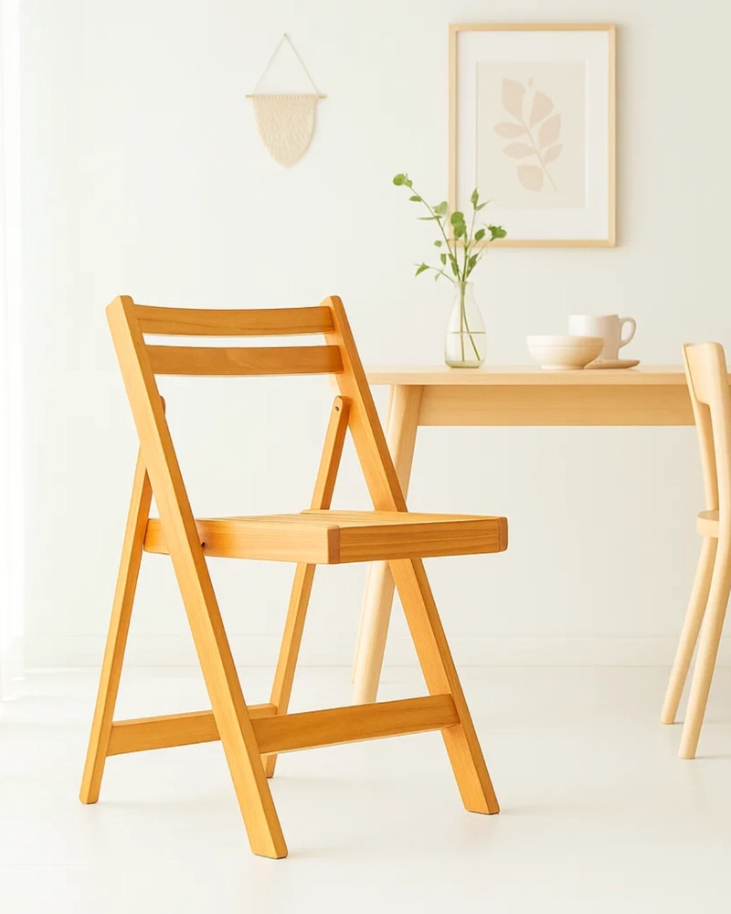 SILLAS PLEGABLES DE MADERA WOODY - 4 UNIDADES - 4