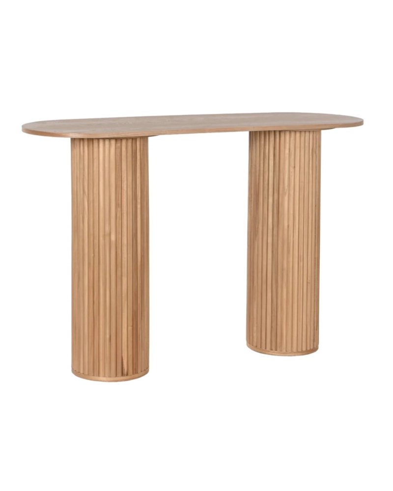 ARRIMO OVALADO 120 CM BOHO BALI DISEÑO COLUMNAS - 1