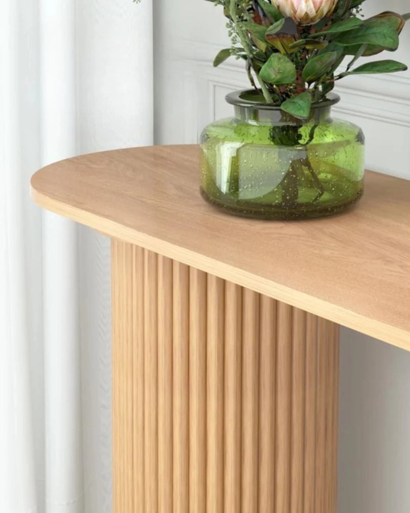 ARRIMO OVALADO 120 CM BOHO BALI DISEÑO COLUMNAS - 4