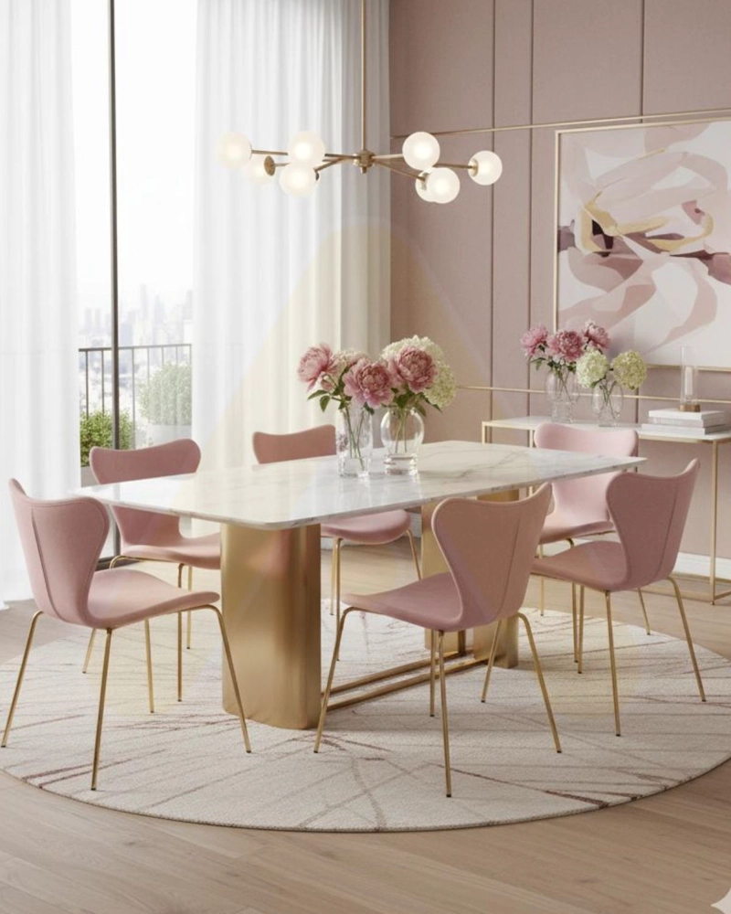 SILLA DE TERCIOPELO JLOVE VELVET GOLD - 2 UNIDADES - 2