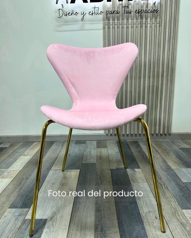 SILLA DE TERCIOPELO JLOVE VELVET GOLD - 2 UNIDADES - 3