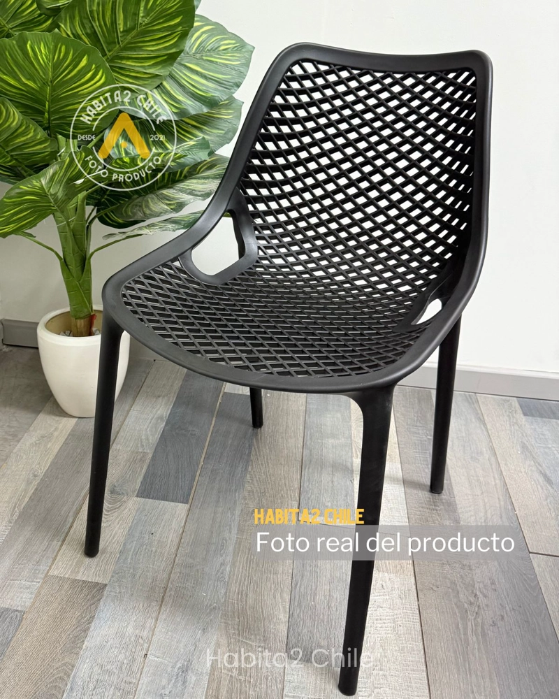 COMEDOR 4 PUESTOS NEGROS CITY TULIP 80 CM - 4